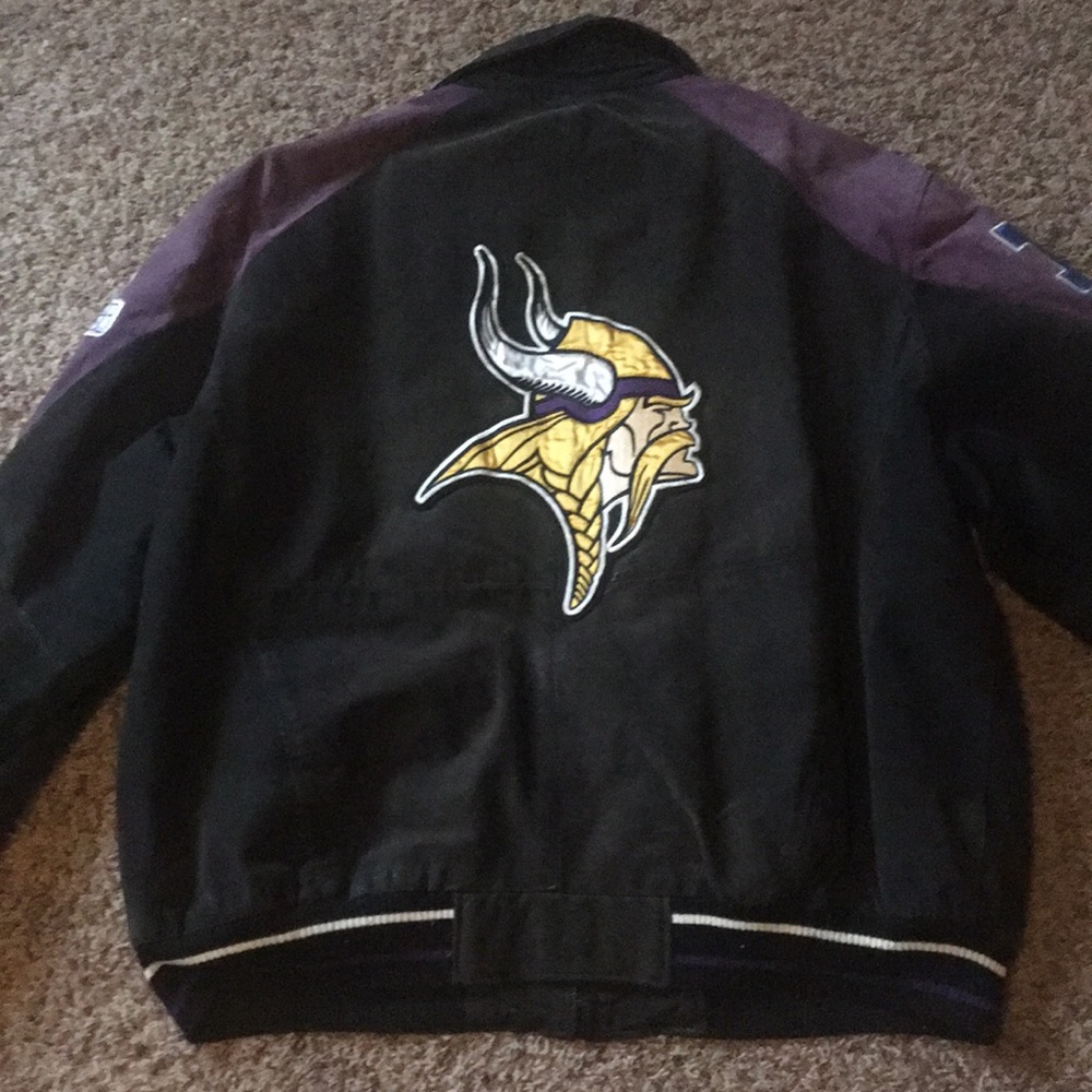 Vikings NFL Leather Jacket XXL/XXG